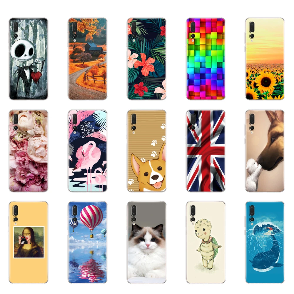 Силиконовый чехол для Huawei P20 Lite 5 84 дюйма прозрачный чехол-бампер телефона huawei P 20