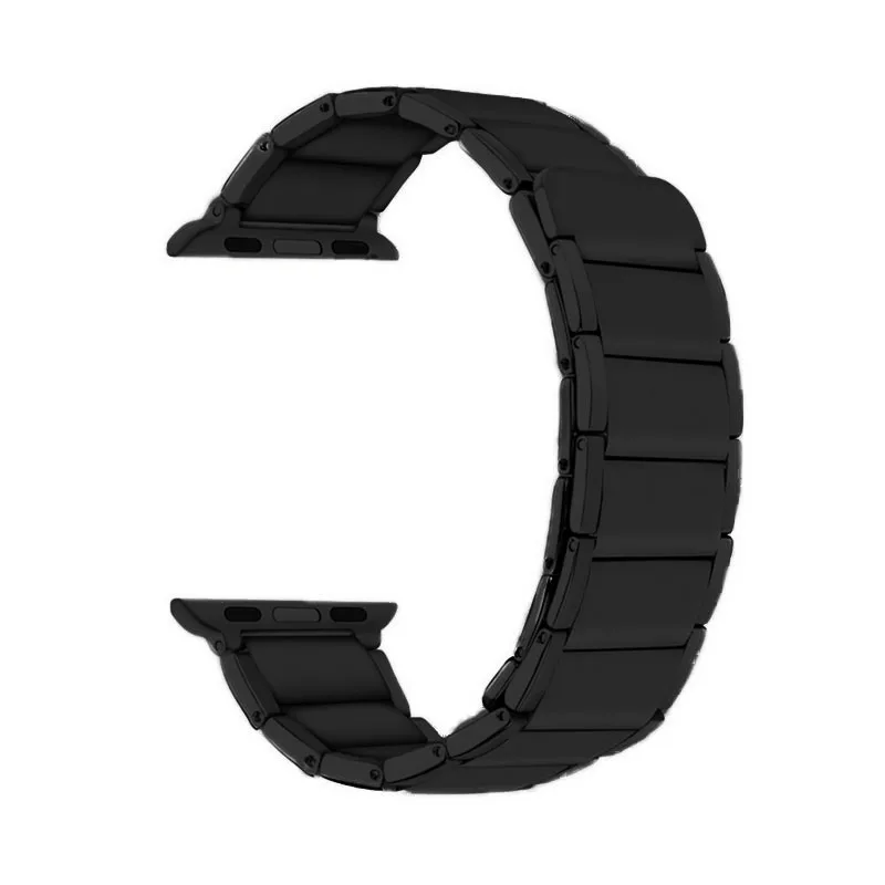 Новые 40/44 мм, ремешок для наручных часов Apple Watch Series 5 4 Нержавеющая сталь Магнитная застежка кожаный ремешок для наручных часов для Apple Watch Series 1 2 3