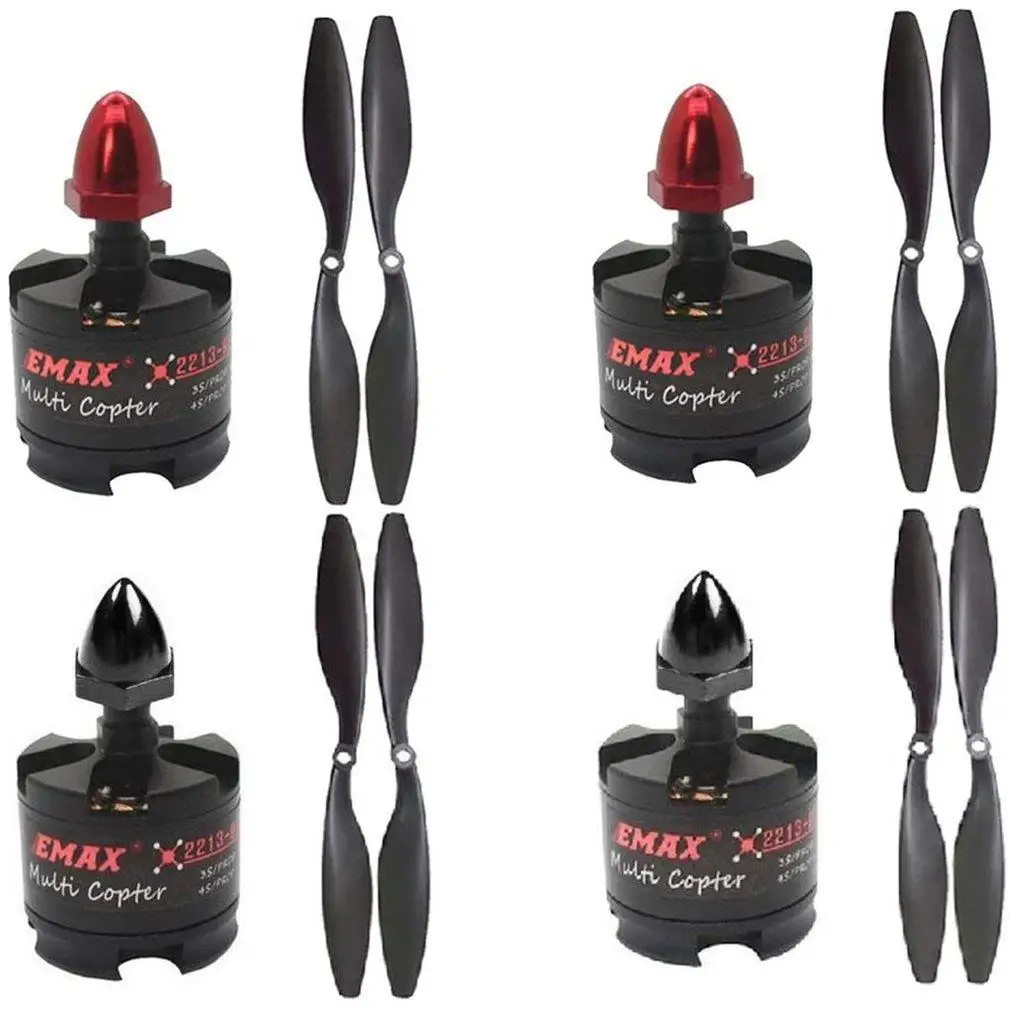 

4 компл./лот EMAX MT2213 935KV 3-4S бесщеточный двигатель 1045 пропеллеры для F450 F550 X525 детской игрушки дрона