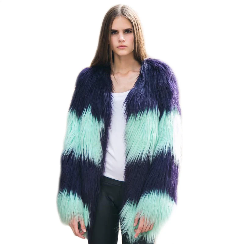 Пушистое пальто из искусственного меха для женщин 2021 женская верхняя одежда