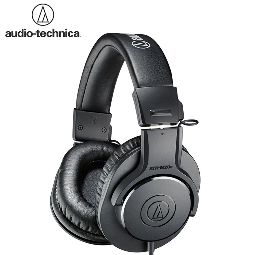 Оригинальные наушники Audio Technica ATH M20X проводные профессиональные с монитором