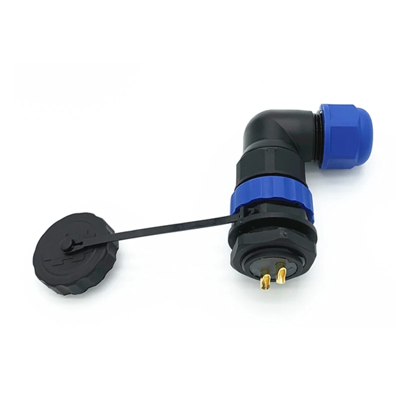 SP20 авиационная розетка промышленный кабель с гайкой Разъемы IP68 L тип водонепроницаемый разъем 1/2/3/4/5/6/7/9/10/12/14 Pin