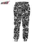 UJWI Man 3D печатные черно-белые клоун комиксы ужас оверсайз Habili мужские хип-хоп спортивные штаны с эластичной резинкой на талии повседневные штаны