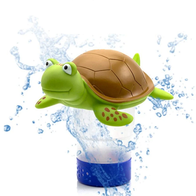 

Turtle Chlorine Floater Foldable Pool Dispenser Release Adjustable Indoor Outdoor Swimming Pool Tub Spa Accessories
