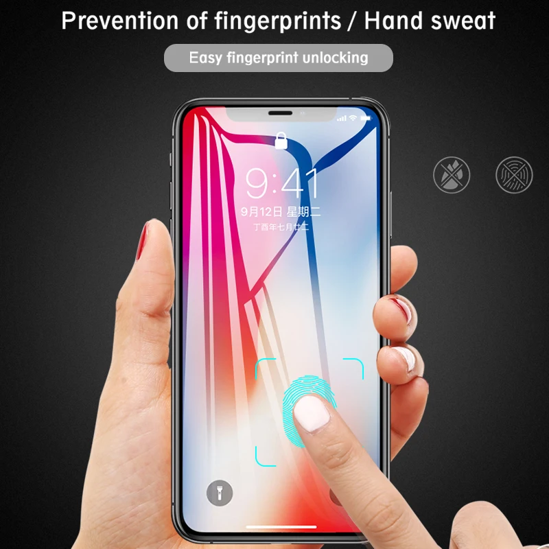 

3pcs 10D Full Cover Tempered Glass For IPhone 6 6S 7 8 Plus Screen Protector On For IPhone X XS XR XS Max 6 6s 7 8 High Quality