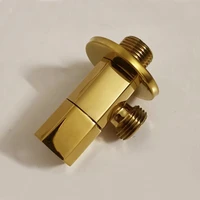gold angle valve copper gold plated triangle valve general bathroom valve water stop valve toilet triangle ag806 1
