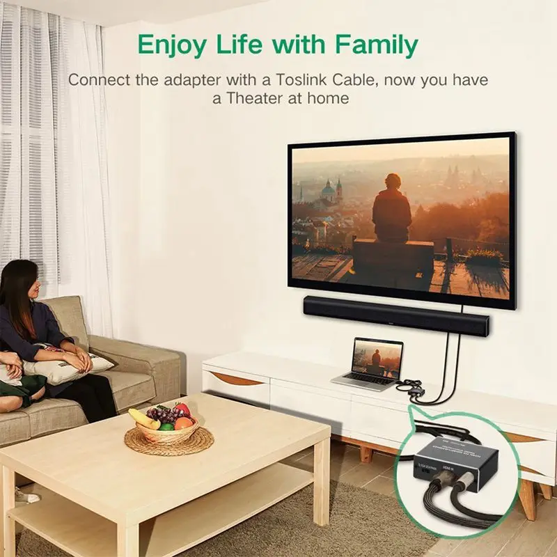 HDMI o конвертер 4K x 2K к и оптический TOSLINK SPDIF + 3 5 мм стерео экстрактор сплиттер A| |