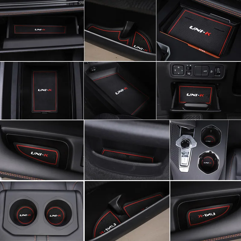 Hivotd Дверной слот Pad стайлинга автомобилей Нескользящий коврик для чашки воды Coaster