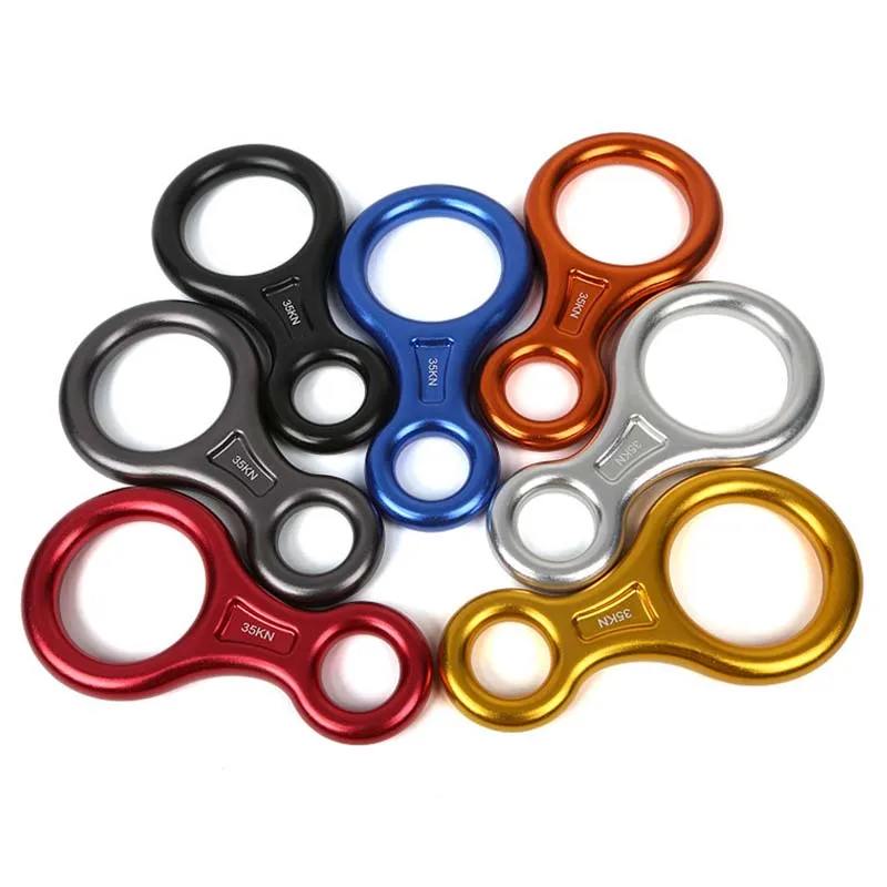 

8 колец уличный скалолазание спусковой трос медленное Спуск устройство профессиональные спусковые тросы