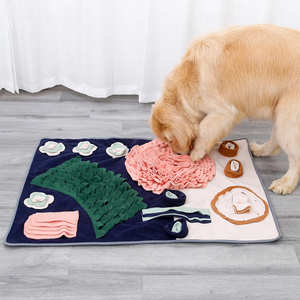 

Pet Feed Training Mat Dog Sniffing Mat Snuffle Pad Pet Dog Slow Feeding Mat