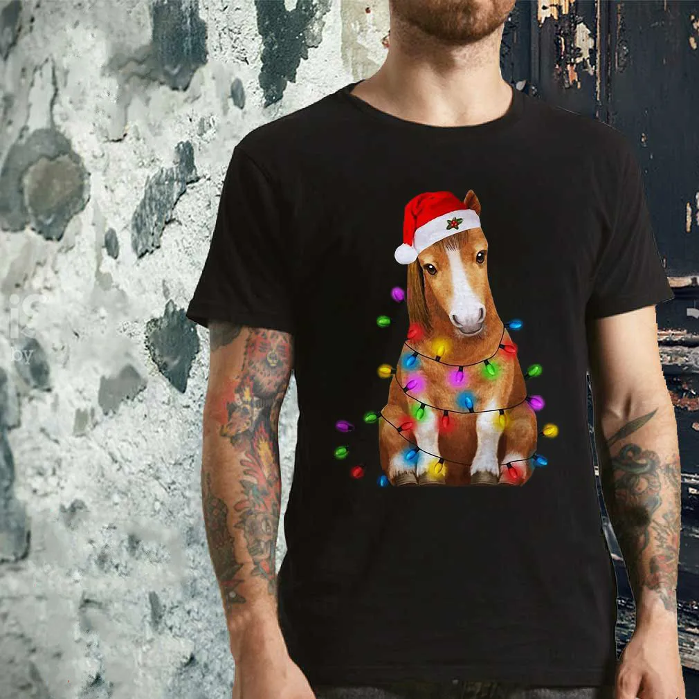 

Funny Donkey Christmas Lights Christmas Gift Mens T-Shirt. Summer Cotton Short Sleeve O-Neck Unisex T Shirt New S-3XL