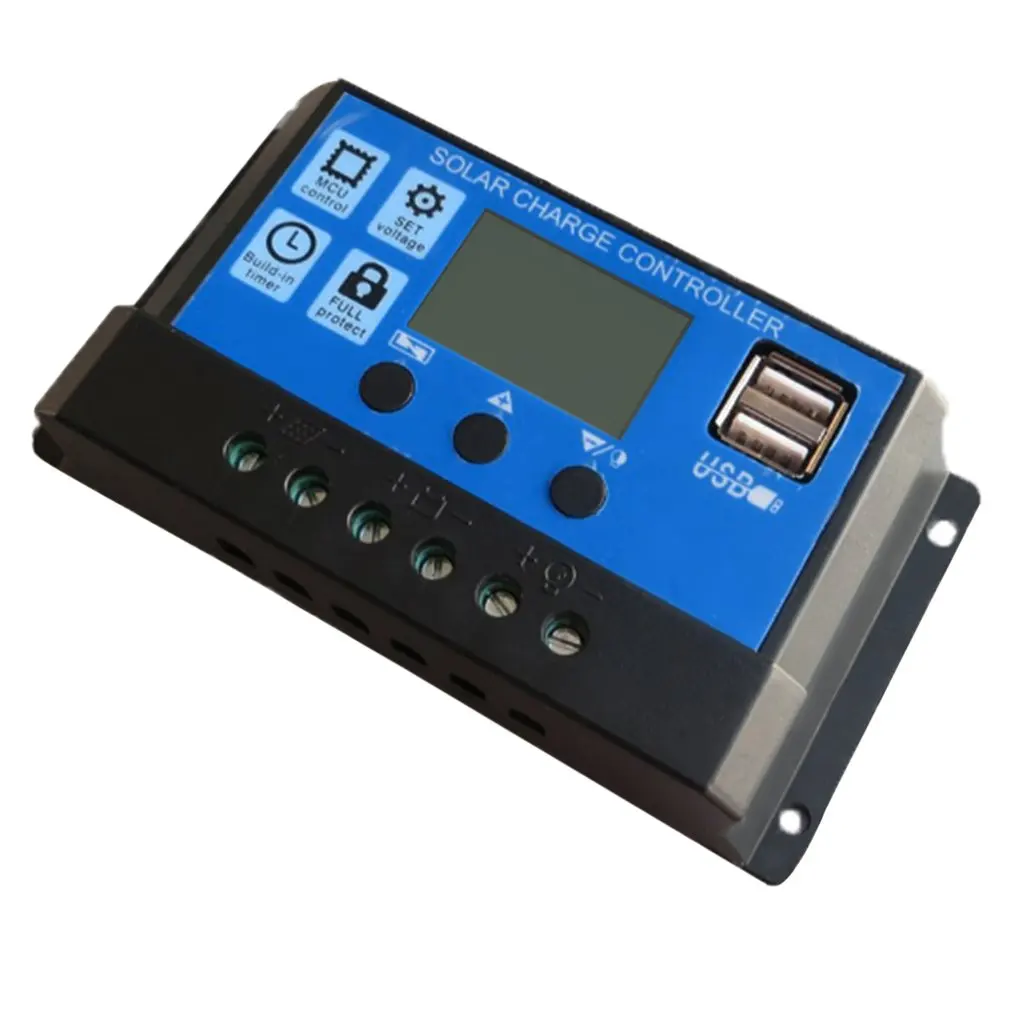 Профессиональный двойной USB 12 V/24 V 10A Панели солнечные контроллер Батарея