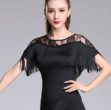 Шикарные Модные женские топы с длинным рукавом и кисточками пикантные красные