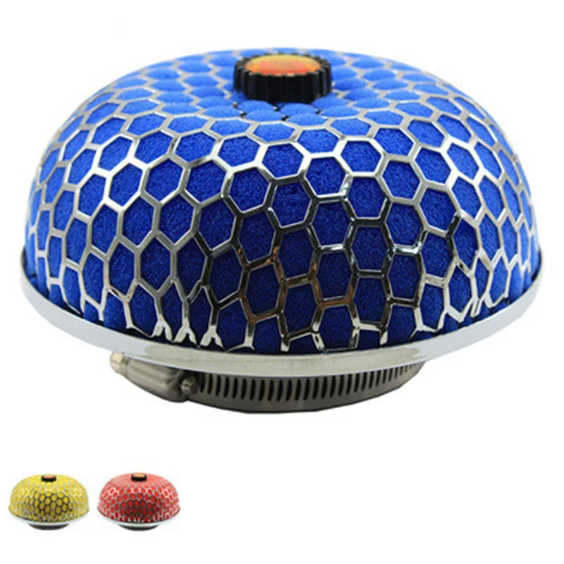 

1pcs 76mm Car Air Filter High Flow High Performance Air purifier Auto Cold Intake Cleaner Universal Mushroom Head Breathing Filt