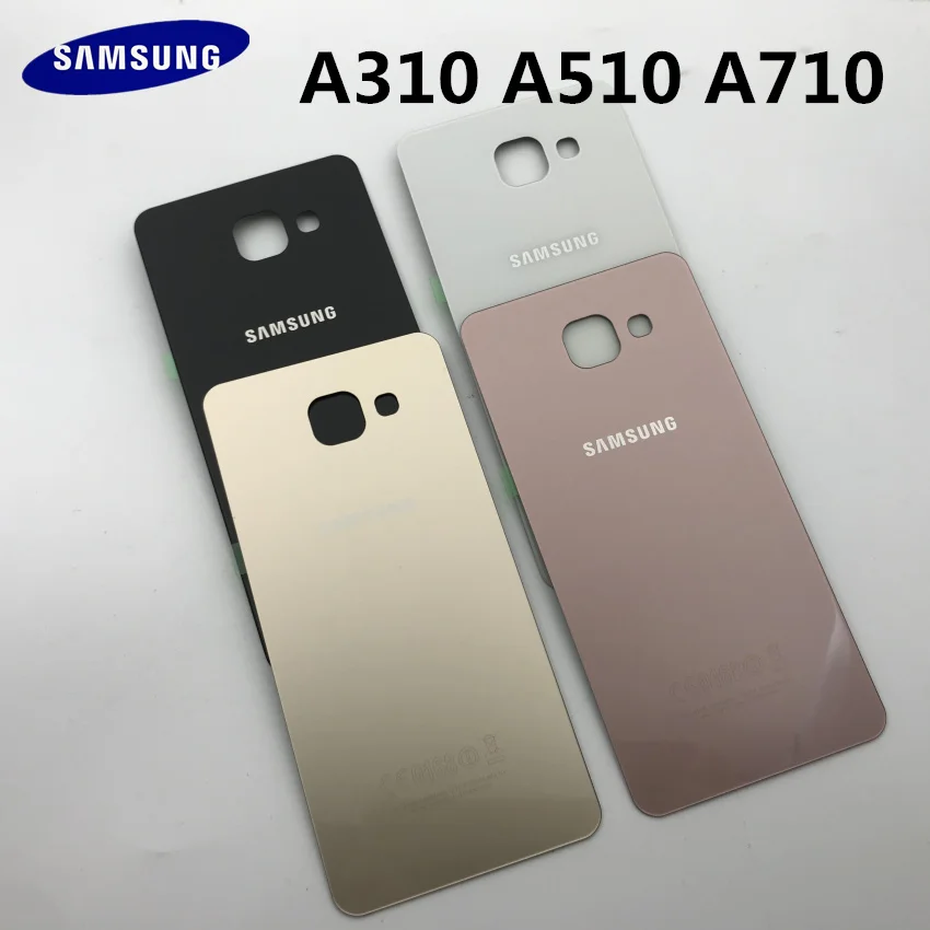 Оригинальная Задняя панель для Samsung Galaxy A3 A310 A5 A510 A7 A710 A9 2016 клейкие наклейки +