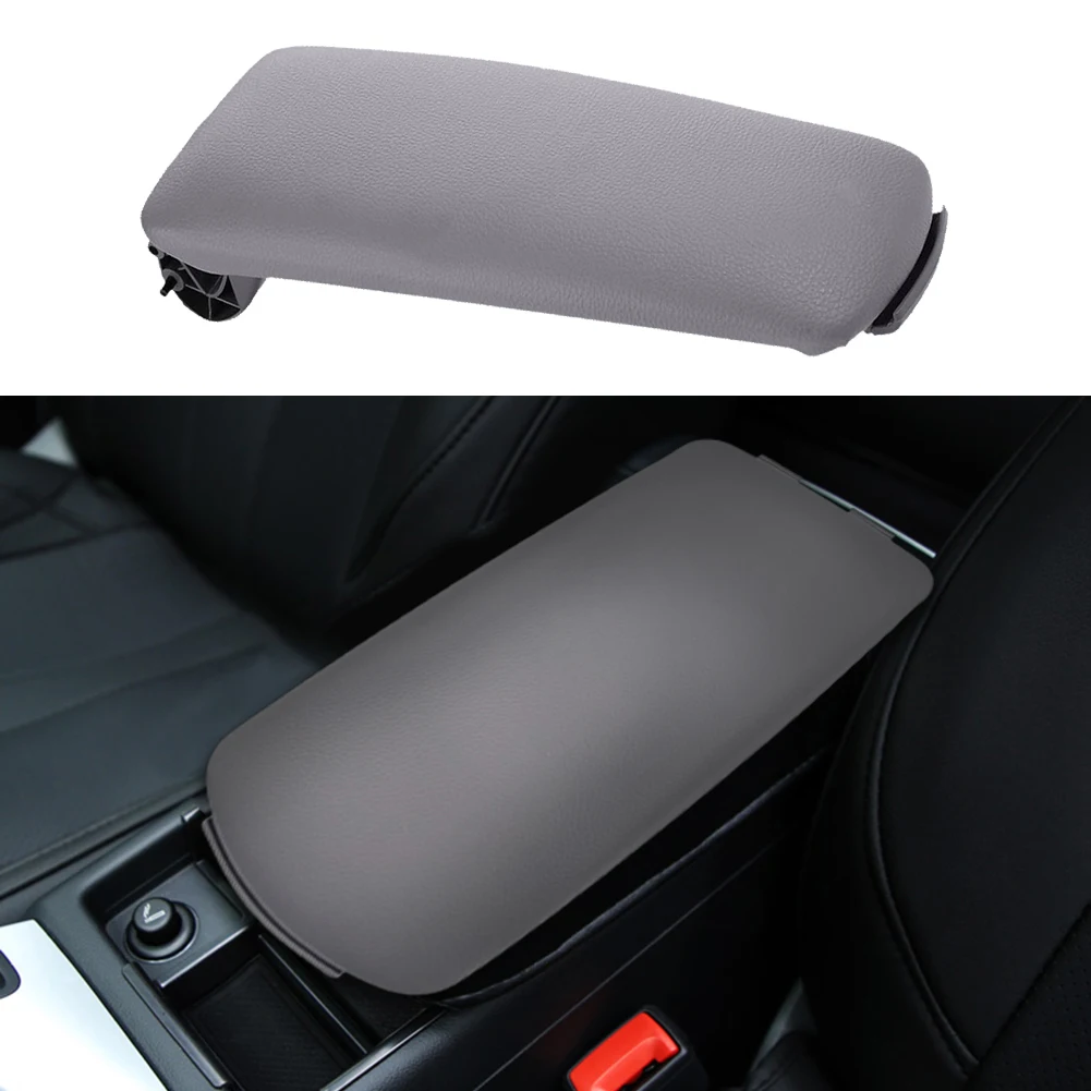 

Armrest Storage Box Cover Cap Trim Fit for Audi A4 B6 B7 02-07 Car Armrest Cover Center Console Center Lid