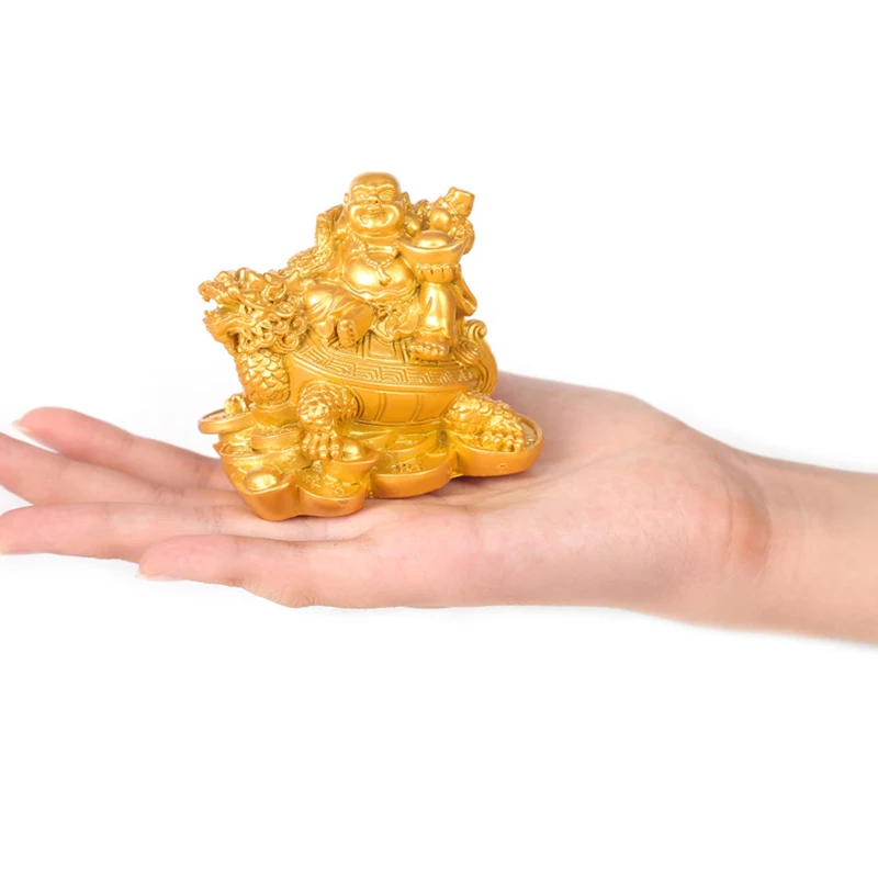 Статуя бога богатства из смолы статуя Будды смеющейся искусственная китайская