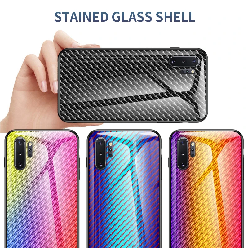 Чехол из углеродного волокна для Samsung S20 S10 S9 S8 Plus A71 A51 A70 A50 M31 Note 10 9 8|Бамперы| |
