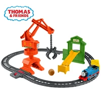 thomas and friends train track master series casia crane cargo set transport toy for children