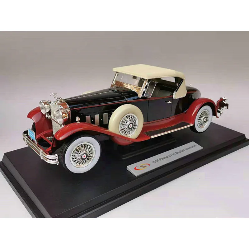 Diecast Alloy 1/18 Scale 1930 Exquisite Metal Vehicle 734 Classic Car Model Die-cast Toy Adult Children Collection Gift Display