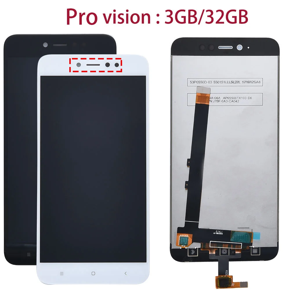 ЖК-дисплей для Xiaomi Redmi Note 5A Prime Pro Y1 Lite дигитайзер сенсорная панель глобальная