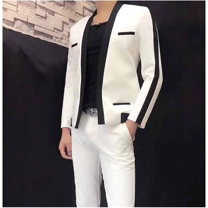 Тренд тонкий срез саморазвитие Жених Свадебный мужской костюм Veste Homme костюм Прическа Отдел Свободное пальто Блейзер Masculino