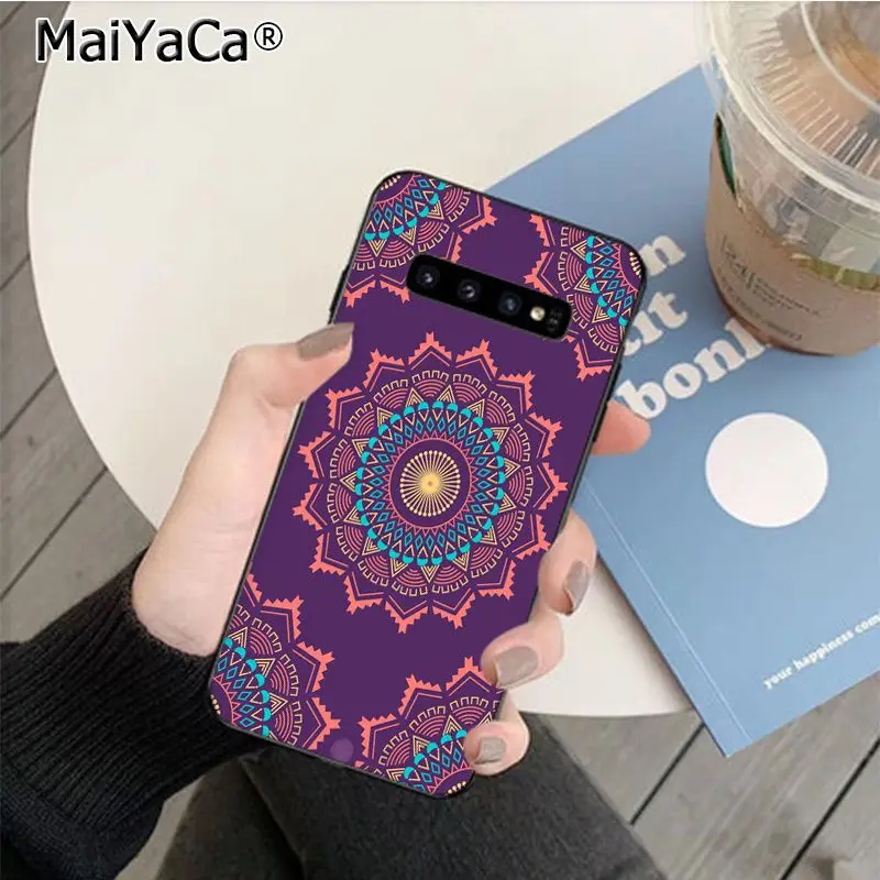 Чехол MaiYaCa с цветочным принтом Мандала для Samsung S9 plus S6 edge S7 S7edge S8 S8plus S10 | Мобильные