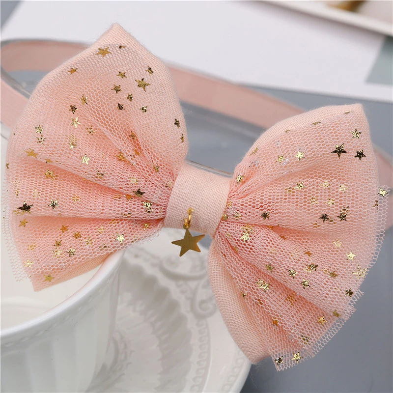 Детская эластичная повязка на голову с бантом | одежда и обувь