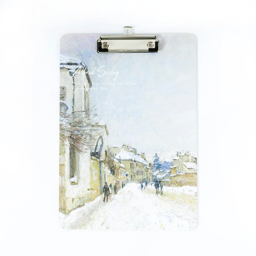 Folder for Documents Van Gogh Oil Painting Pattern Clip A4 Writing Board Drawing Pad Document Organizer | Канцтовары для офиса и