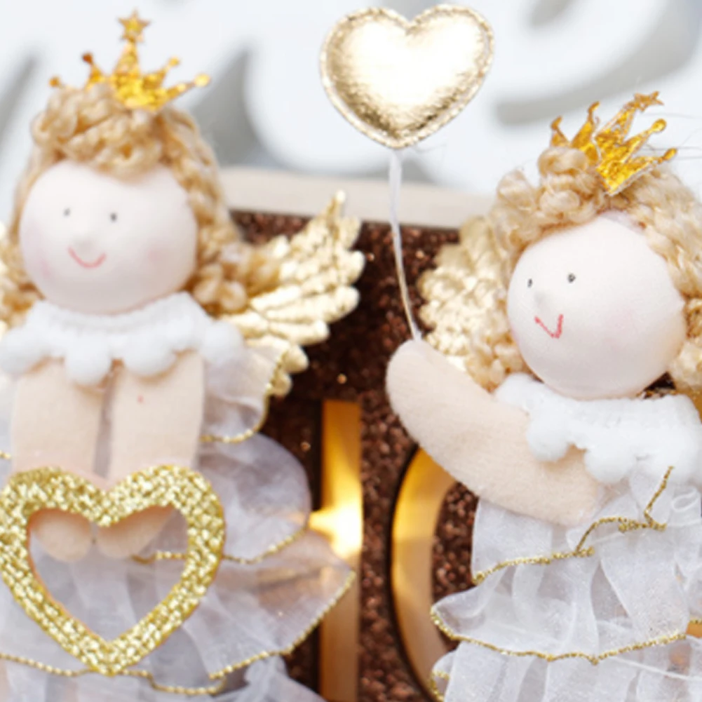 

Подвески в виде Рождественского Ангела, украшения для рождественской елки, новогодние и рождественские эльфы, плюшевые эльфы, украшения дл...