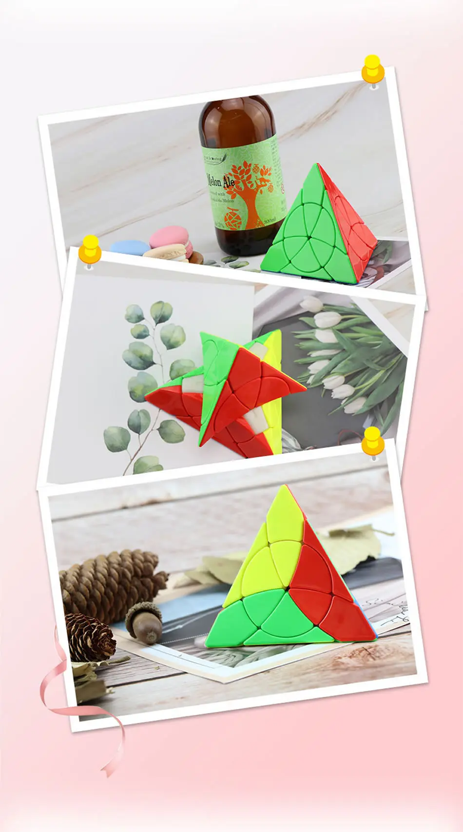 YongJun Petal Pyraminxeds 3x3x3 волшебный куб YJ Pyramid 3x3 профессиональная скоростная головоломка антистресс Развивающие игрушки для детей
