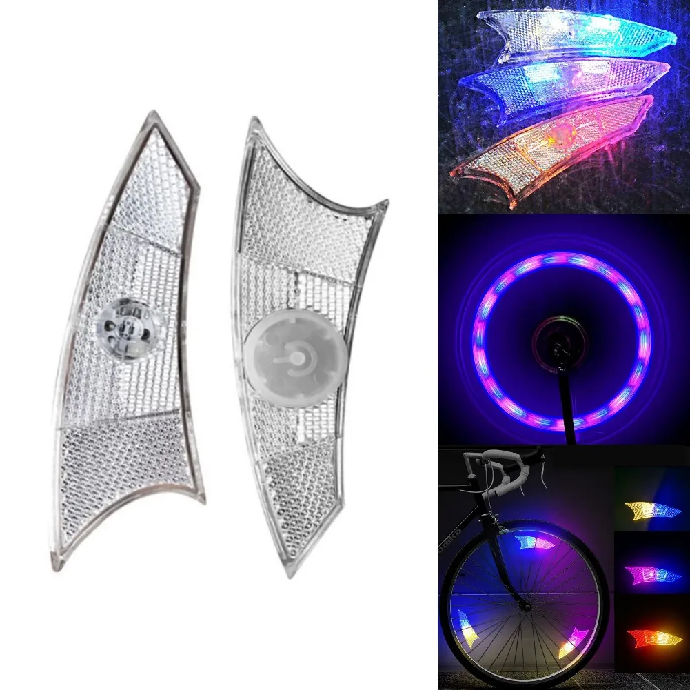 

2 шт., водонепроницаемые светодиодные ламсветильник для велосипедных спиц