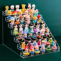 Blind Box Display Stand Transparent Desktop Doll Storage Cabinet Acrylic Anime Figurine Storage Rack Toy Display Cabinet