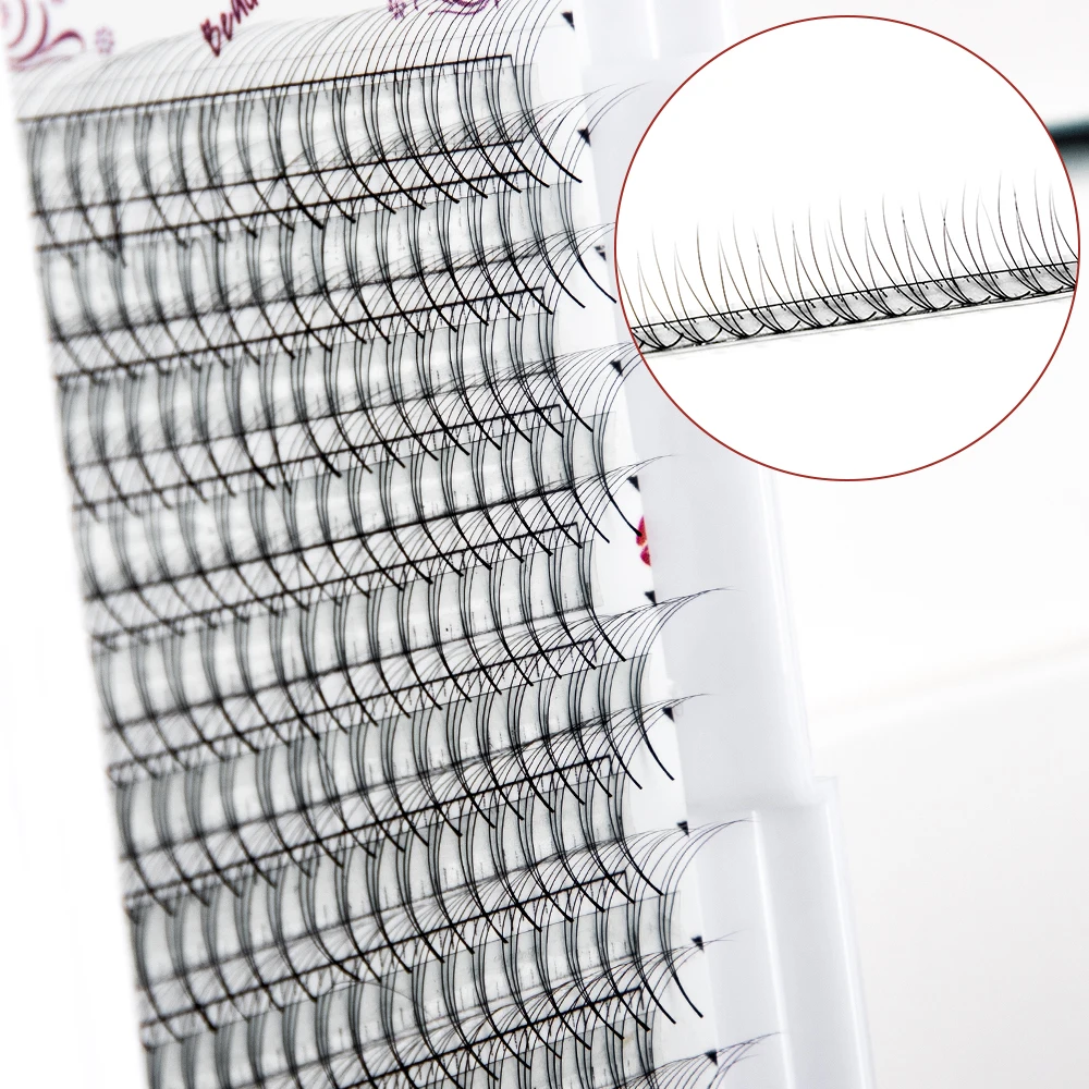 12 линий 3D ~ 7D русские объемные предварительно сделанные вееры для наращивания