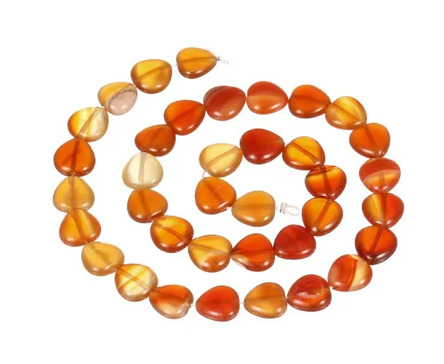 Бусины из красного агата диаметром 11 мм, модель h7h8