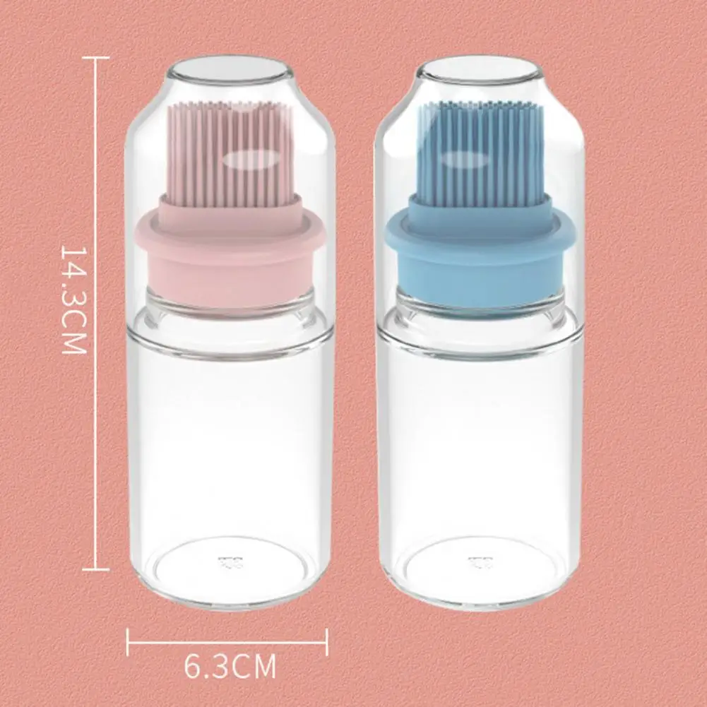 

Portable Silicone Integrated Oil Bottle Brush with Cover Baking BBQ Kitchen Tool