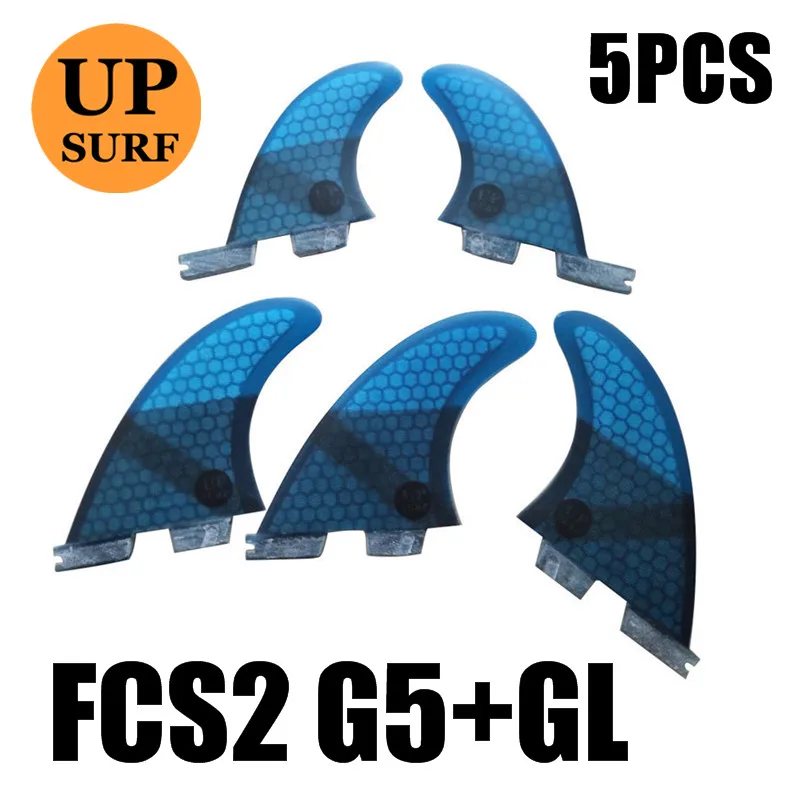 5PCS blue 3 шт./4 шт./5 шт. fcs2 плавники G7/G5/GL плавники для серфинга стоячие fcs 2 водные виды спорта fcs ii плавники quilla surf стоячие весло плавник - Цвет: 5PCS blue