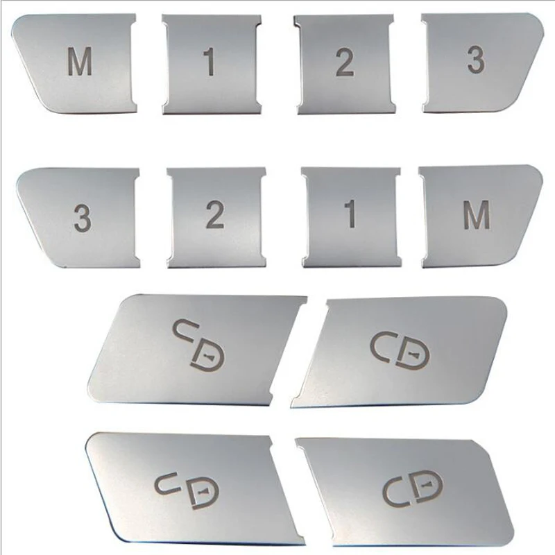 

Car Styling Inner Door Seats Memory adjustment Push Button Trim Cover sticker for Mercedes-Benz CLA/GLA/GLK/GLE/CLS/GL/ML/A/B/E