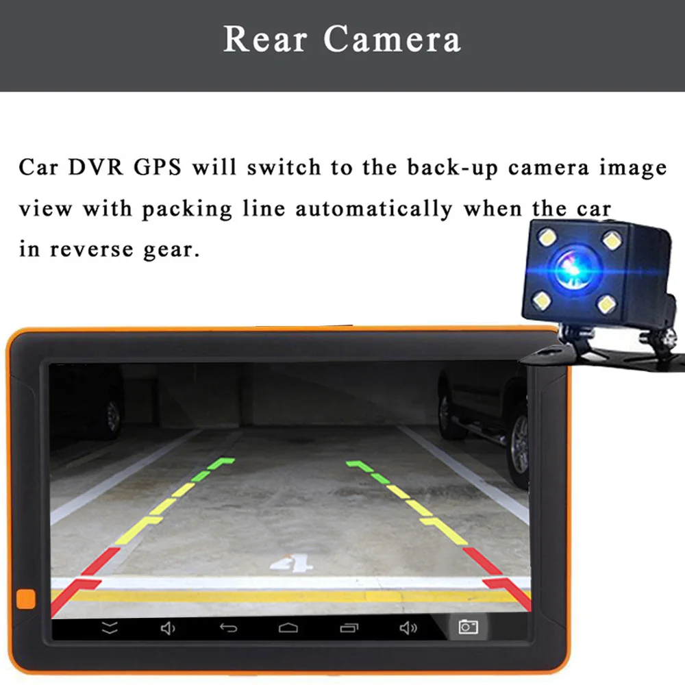 9 дюймов Android автомобильный gps-навигатор 1G + 16 GB DDR1M DVR рекордер грузовик планшетный
