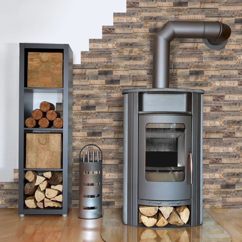 Самоклеящаяся мраморная напольная плитка из натурального дерева Настенная