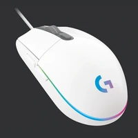 g102 lightsync gaming mouse rgb color wave 6 button 8000 dpi adjustable wired mouse with gaming grade sensor 2 1m cable
