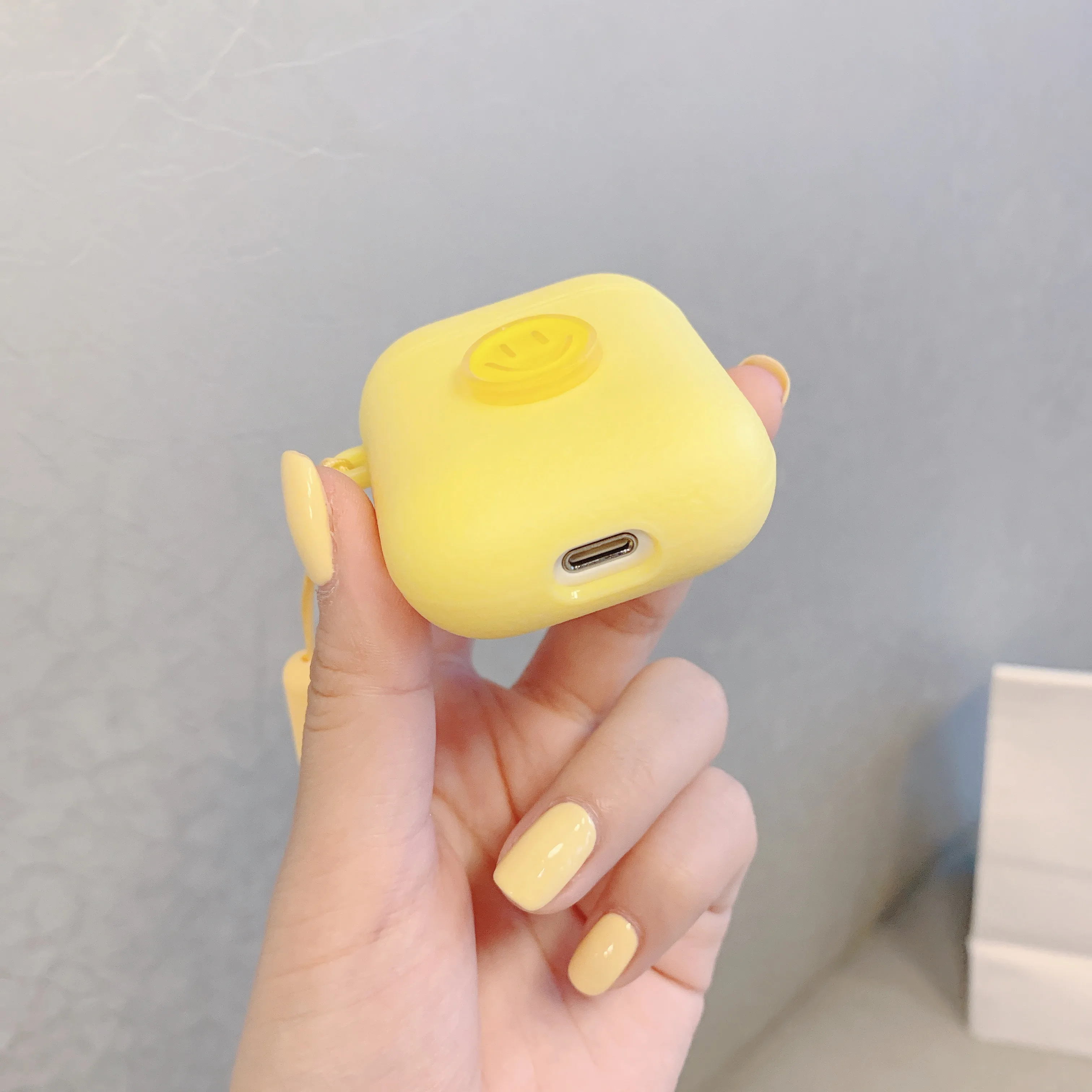 Чехлы с мультяшной улыбкой для AirPods12 Bluetooth беспроводные наушники корейский