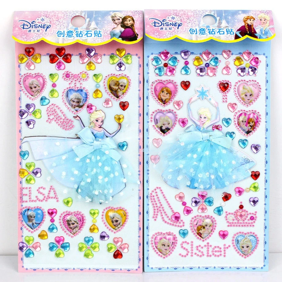 Disney с изображением героев из мультфильмов 1 штука бриллиантовые наклейки 3D