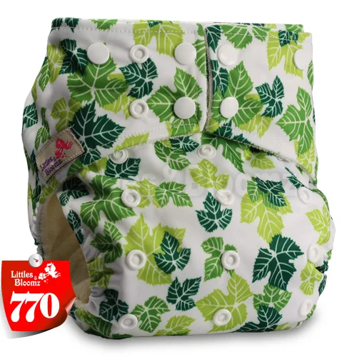 [Littles&Bloomz] Бамбуковые моющиеся тканевые подгузники, детские подгузники, карманные подгузники, тканевые Чехлы, многоразовые подгузники, один размер - Цвет: 770