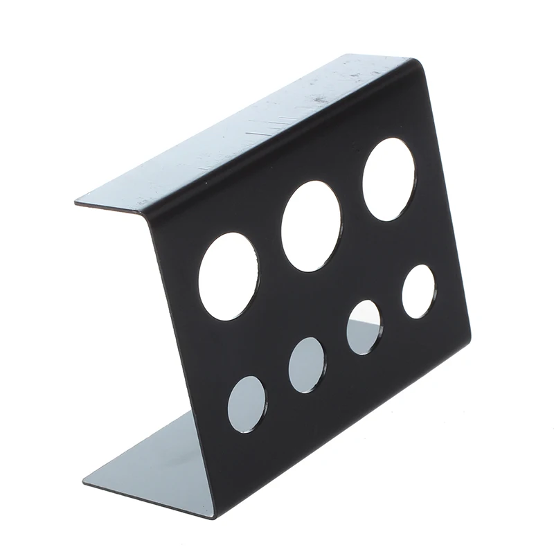 Черная подставка-держатель для чернил из нержавеющей стали с 7 отверстиями | Дом и