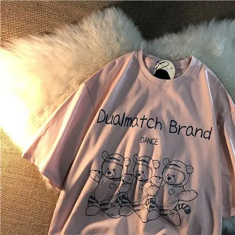 100% хлопок сезон весна-лето Новый Медведь трендовые рубашки с короткими рукавами