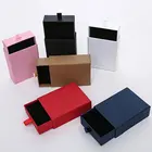 Бумажный ящик классическое ожерелье коробка браслет ящик для хранения твердая цветная упаковочная коробка простой шкатулка для украшений ювелирные изделия аксессуары
