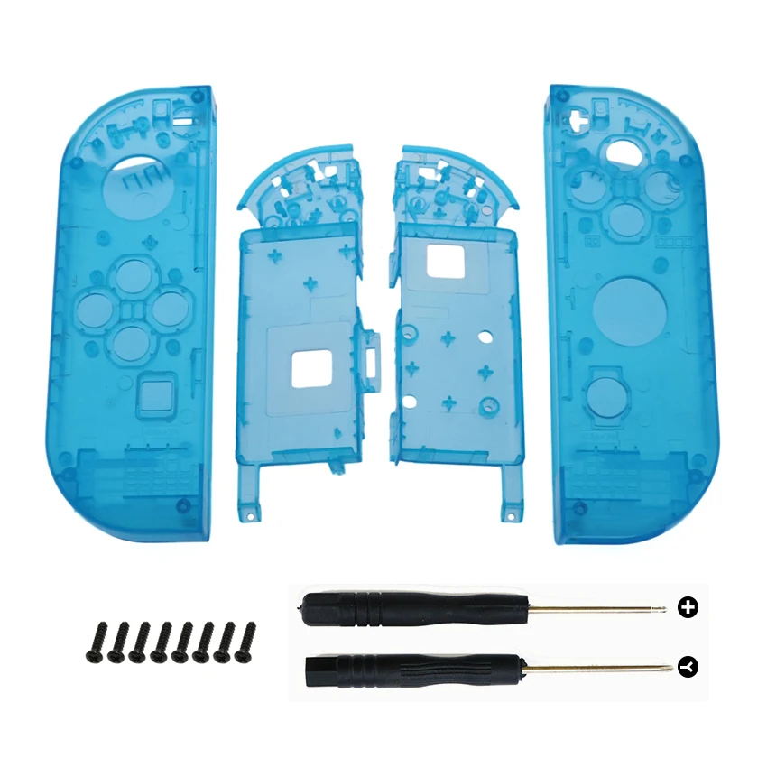 JCD прозрачный пластиковый корпус чехол для контроллера Nintendo Switch Joy Con ДЛЯ NS NX JoyCon