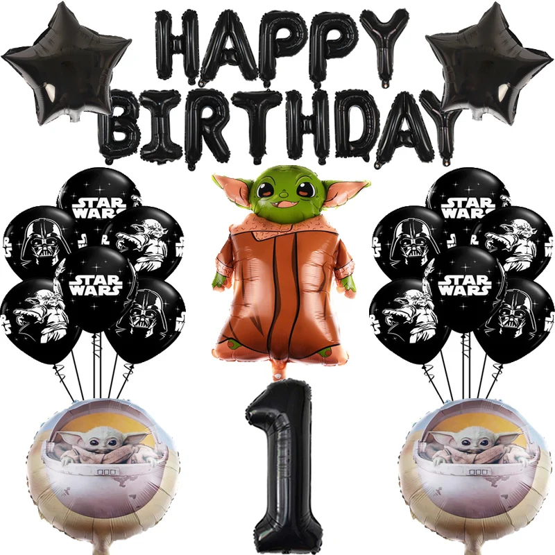 Набор воздушных шаров из алюминиевой пленки в стиле Звездные войны 32 дюйма -