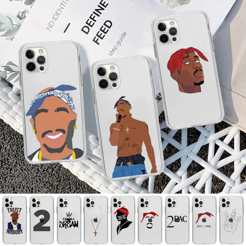 

Tupac 2Pac Amaru Shakur Phone Case for iPhone 13 12 mini 11 pro Xs max Xr X 8 7 6 6s Plus 5s cover